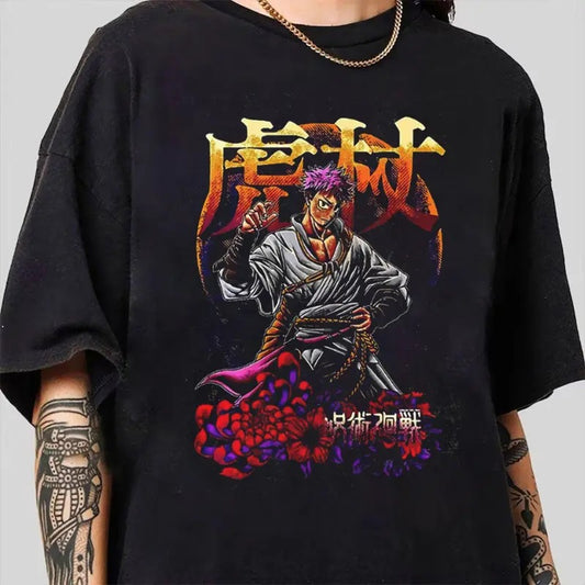 Itadori Yuji Shirt Sweatshirt Hoodie T-shirt Itadori Graphic Design shirt, JJK Anime shirt, JujutsuKaisen Anime Shirt, JJK T-Shirt, Crew Neck, Hoodie, Sweatshirt, Vintage 90s Anime Shirt, Anime Lovers, Cotton Top Menswear Womenswear Gift For Fans Him Her.