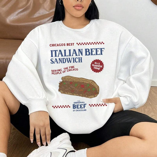 Italian Beef Sandwich T-Shirt Sweatshirt Hoodie Unisex
