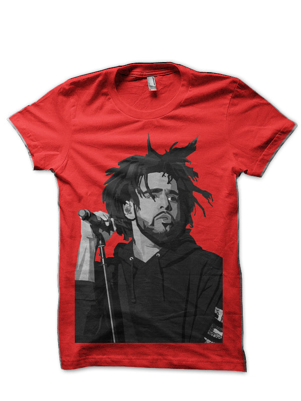 J. Cole Red T-Shirt Hoodie, Sweatshirt | CoreVibeTees.com