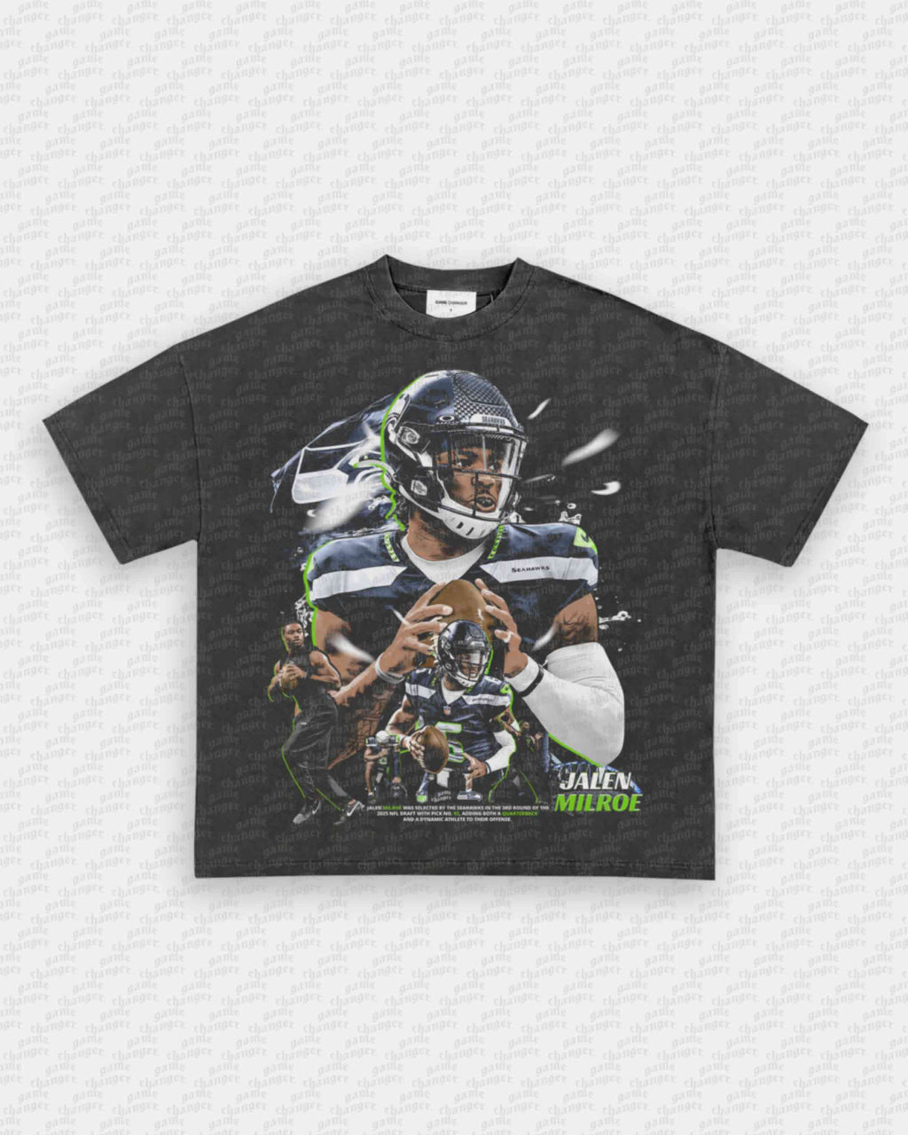 JALEN MILROE - SEAHAWKS TEE Hoodie, Sweatshirt | CoreVibeTees.com (Image 2)