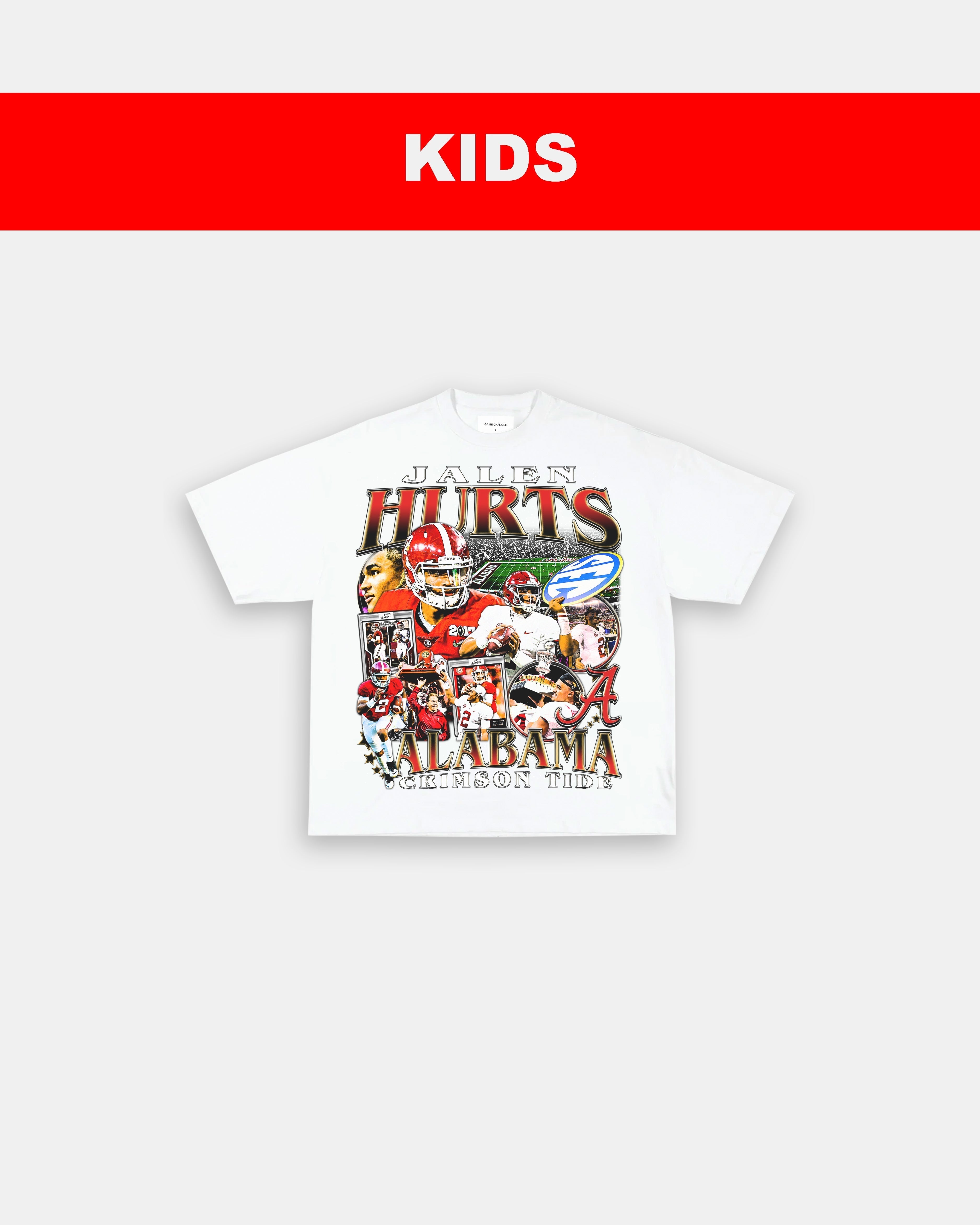 JALEN HURTS - ALABAMA - KIDS TEE Hoodie, Sweatshirt | CoreVibeTees.com (Image 2)