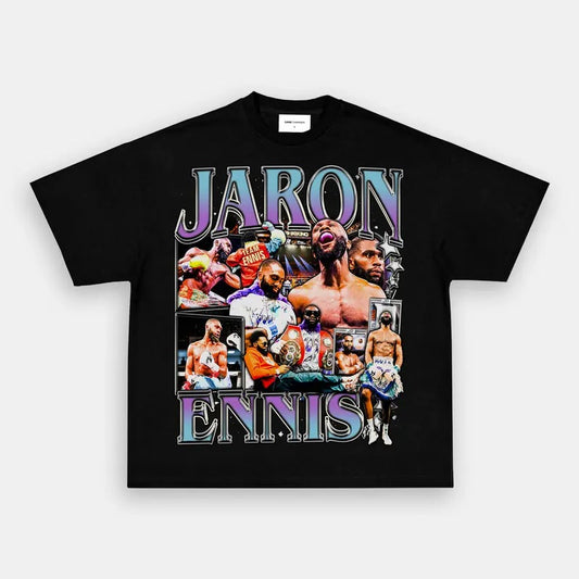 JARON ENNIS TEE  Boxing T-shirt, Boxer Tee, Sports Shirt, Athletic Tee, Fitness Gift, Workout T-shirt Crewneck Clothing Cotton Menswear
