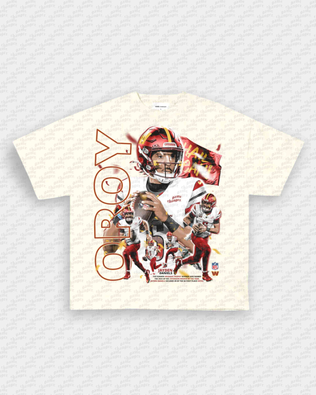 JAYDEN DANIELS - OROY TEE Hoodie, Sweatshirt | CoreVibeTees.com (Image 3)