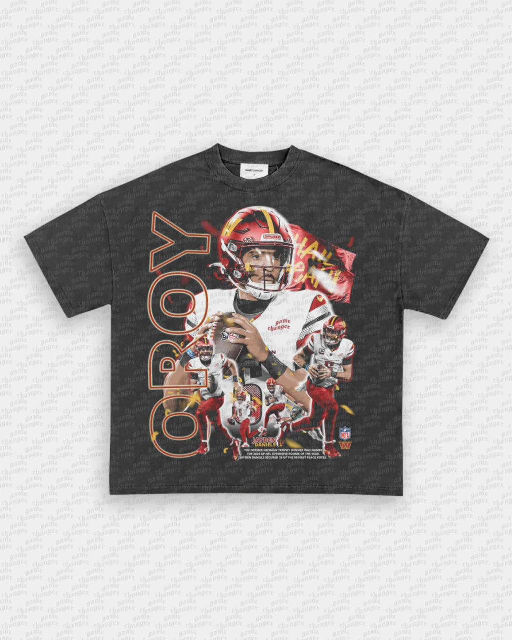 JAYDEN DANIELS - OROY TEE Hoodie, Sweatshirt | CoreVibeTees.com (Image 4)