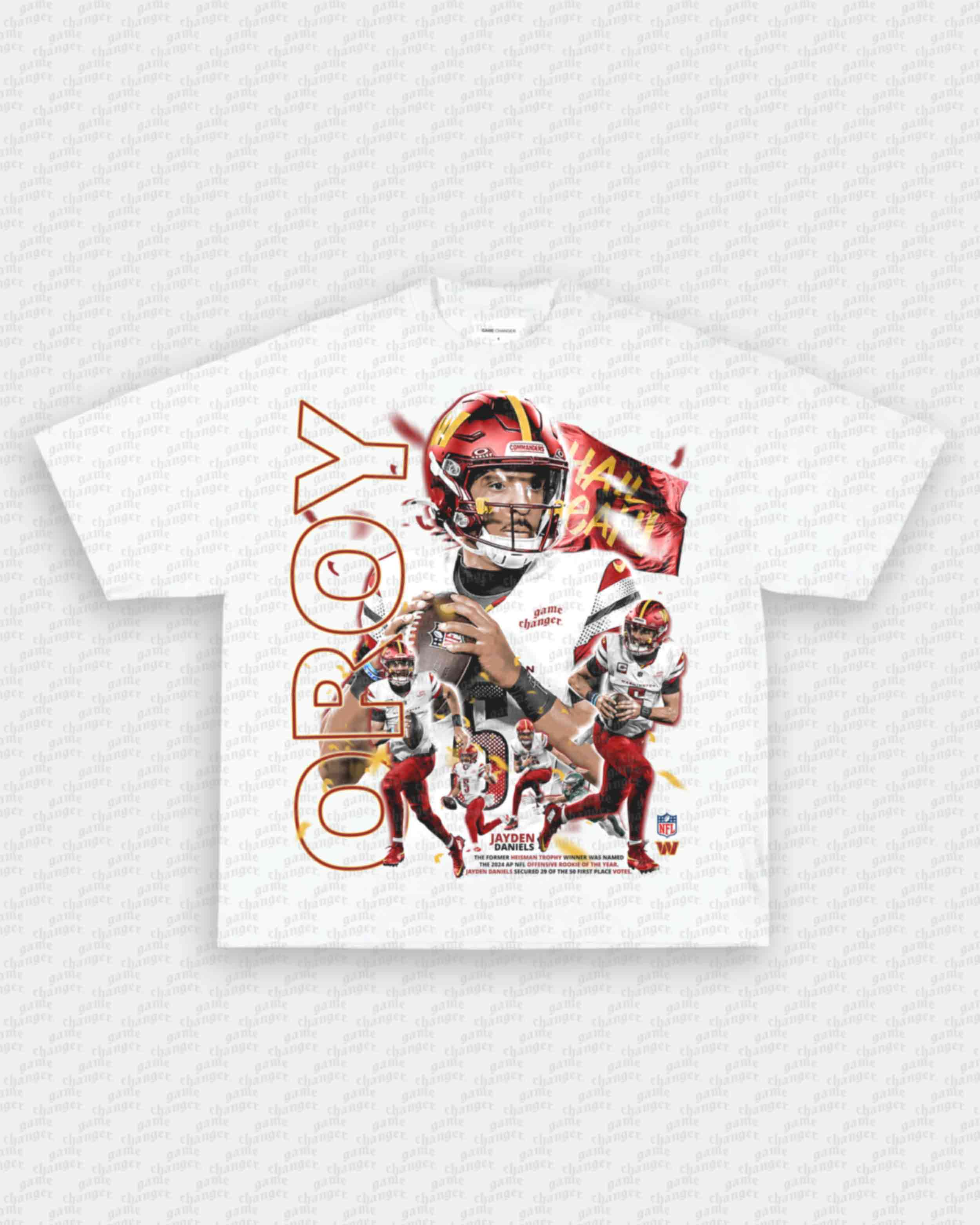 JAYDEN DANIELS - OROY TEE Hoodie, Sweatshirt | CoreVibeTees.com (Image 2)