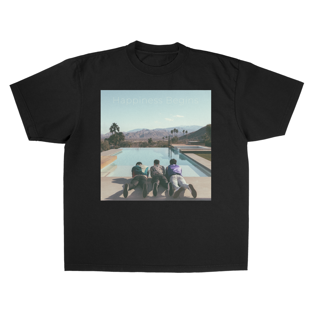 Classics Shirt - Short Sleeve - Black/White - Happiness Begins Album Hoodie, Sweatshirt | CoreVibeTees.com (Image 1)