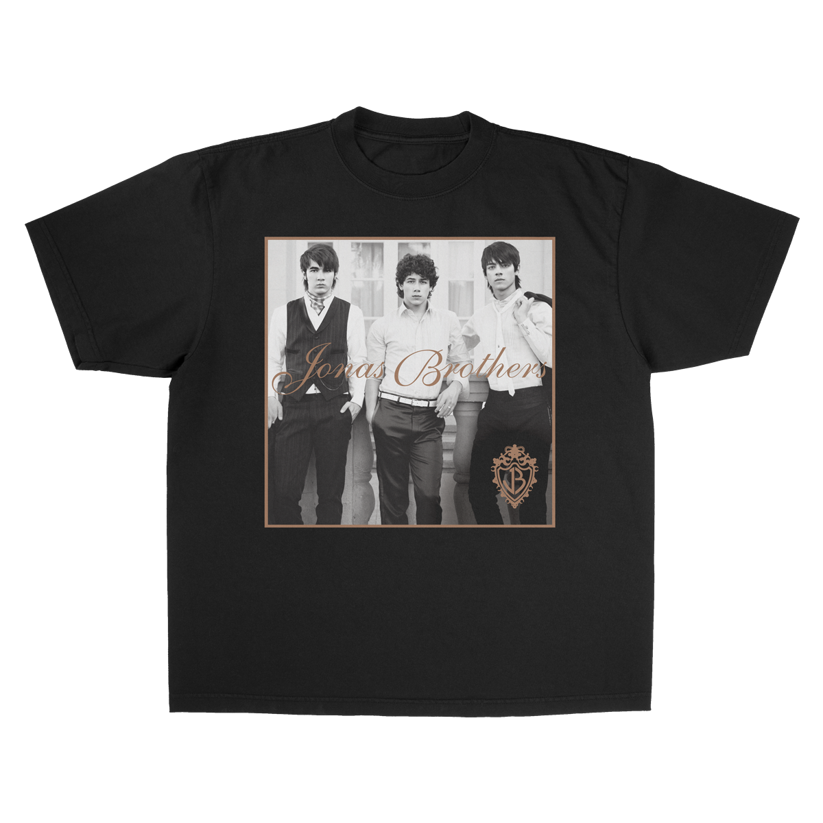 Classics Shirt - Short Sleeve - Black/White - Jonas Brothers Album Hoodie, Sweatshirt | CoreVibeTees.com (Image 1)