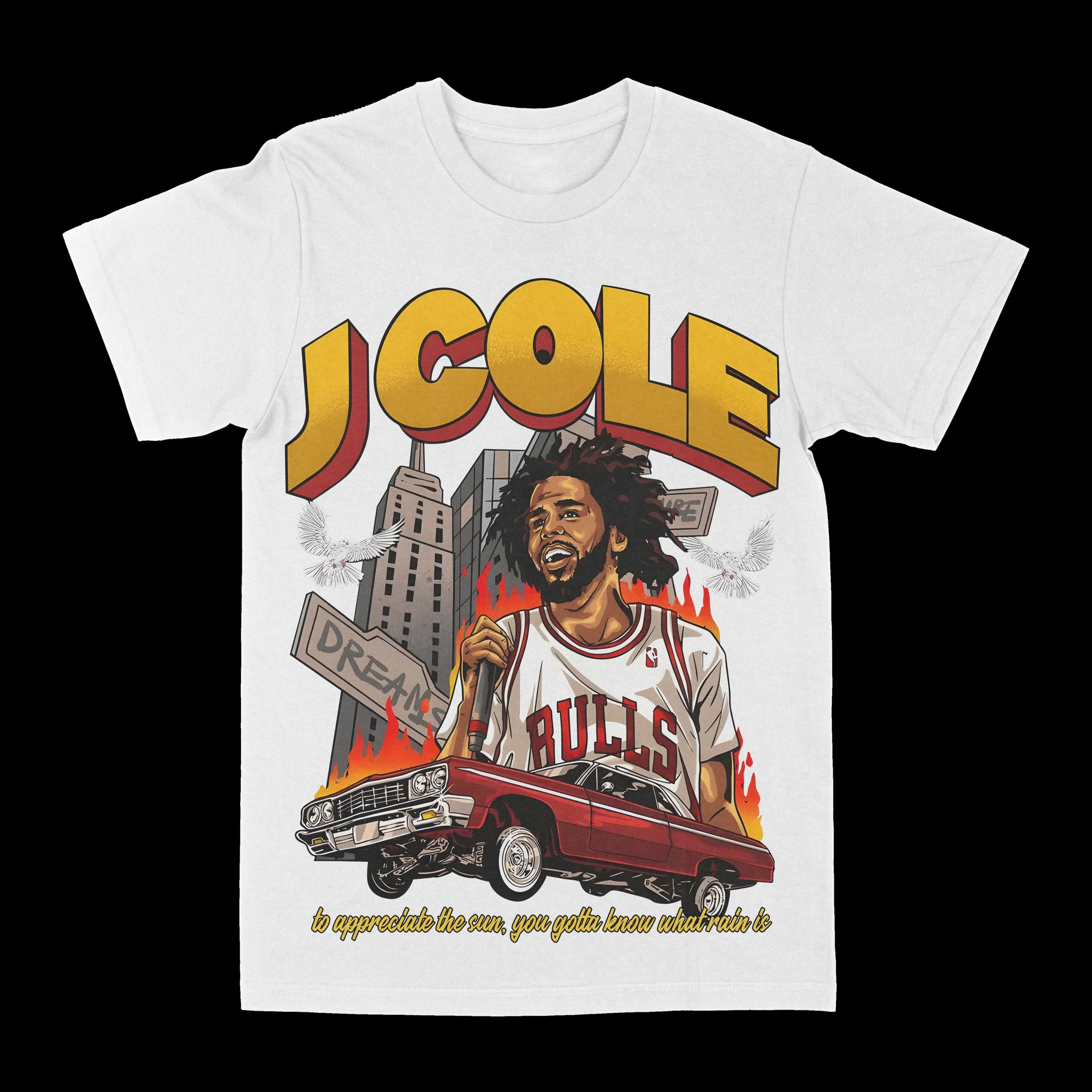 J. Cole "Chicago" Graphic Tee Hoodie, Sweatshirt | CoreVibeTees.com (Image 2)