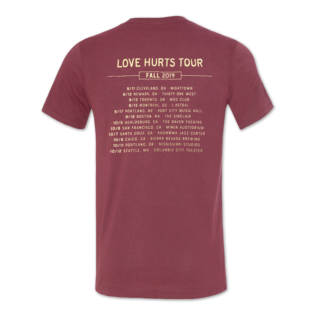 Love Hurts 2019 Tour T-shirt Hoodie, Sweatshirt | CoreVibeTees.com (Image 2)