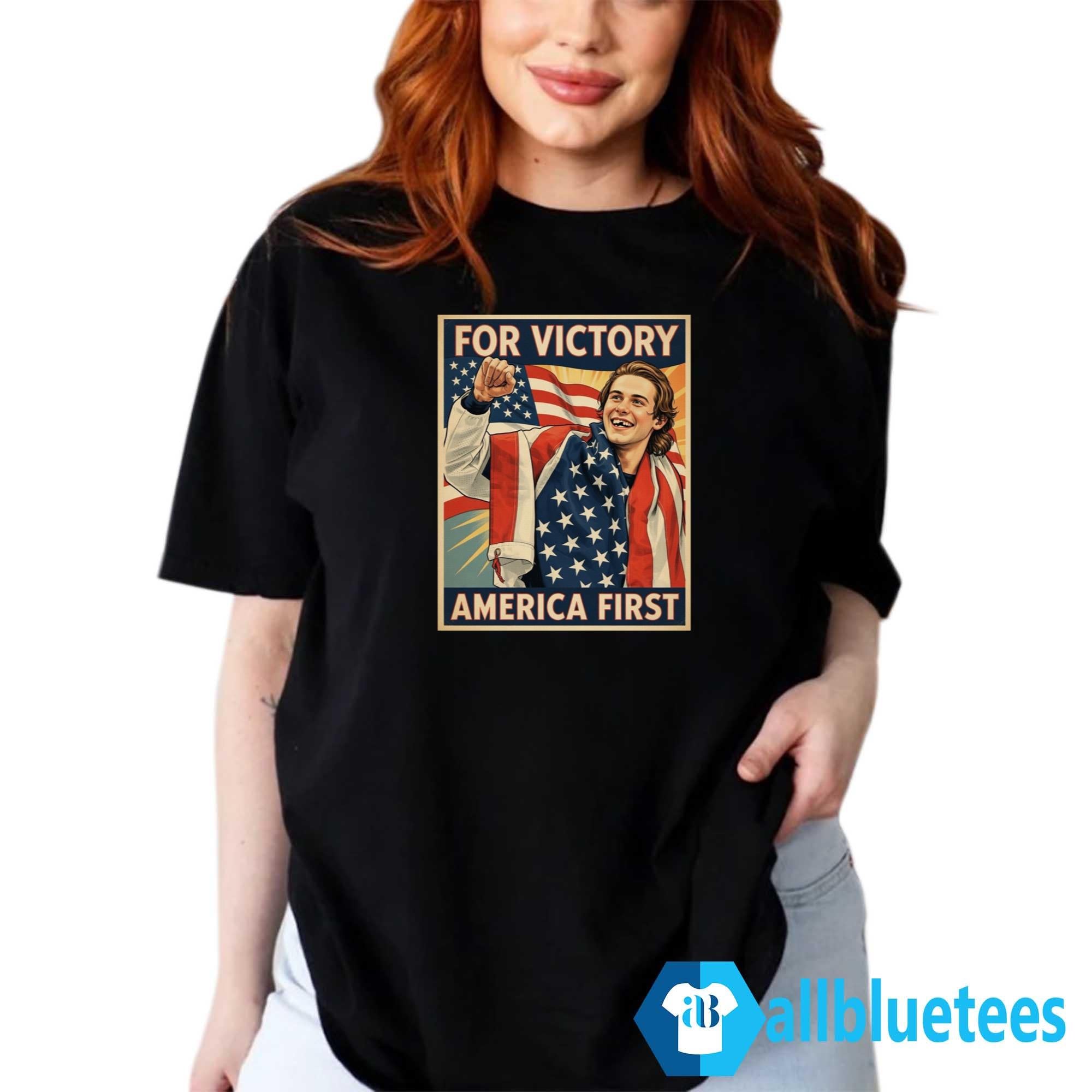 Jack Hughes For Victory America First Shirt