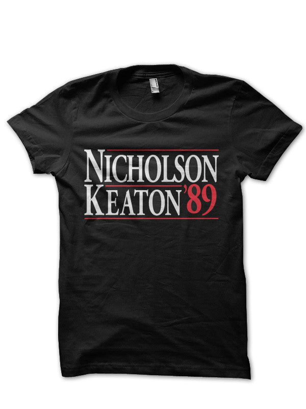 Jack Nicholson Michael Keaton Black T-Shirt Hoodie, Sweatshirt | CoreVibeTees.com