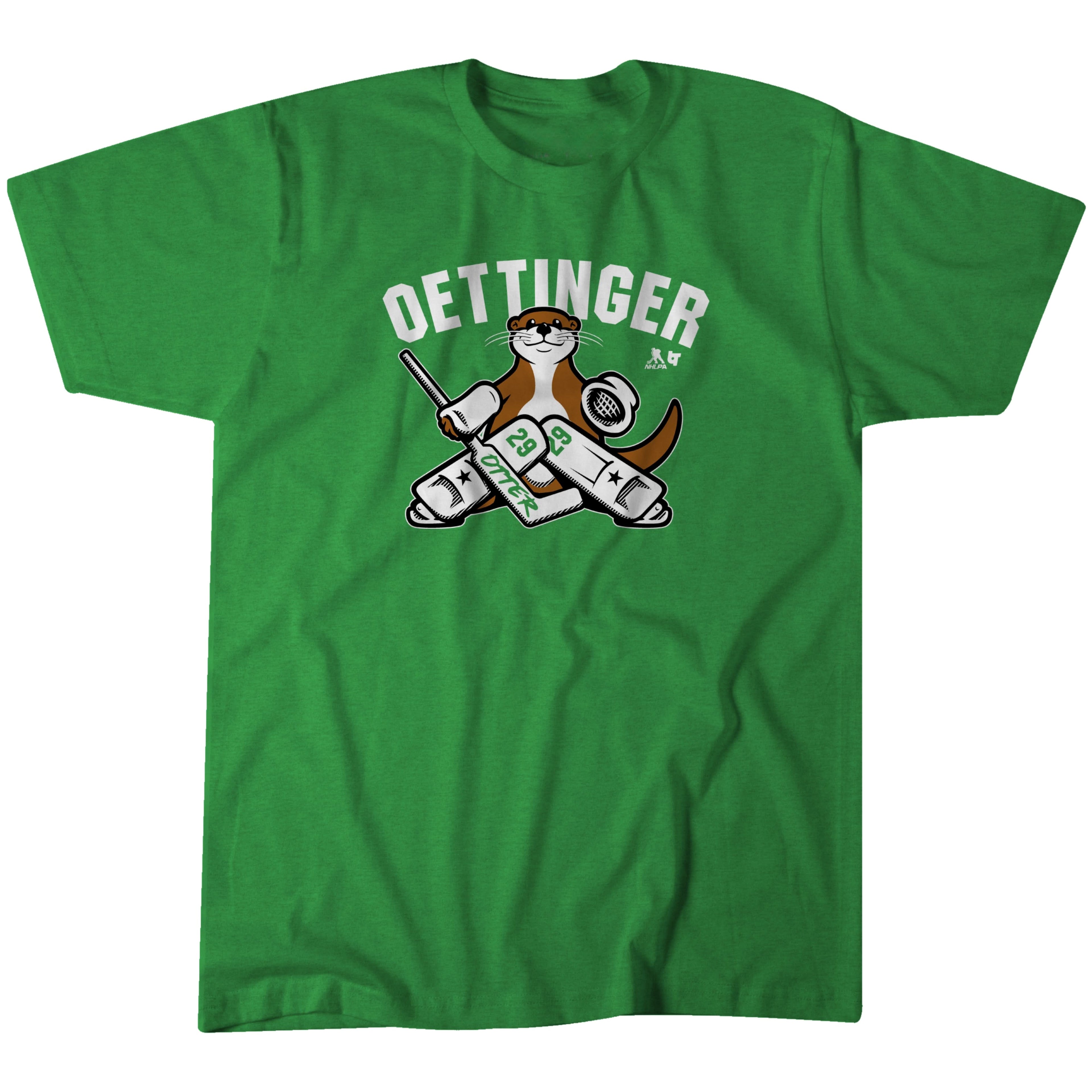 Jake Oettinger: Otter - Dallas Hockey Adult Unisex Tee Hoodie, Sweatshirt | CoreVibeTees.com (Image 1)
