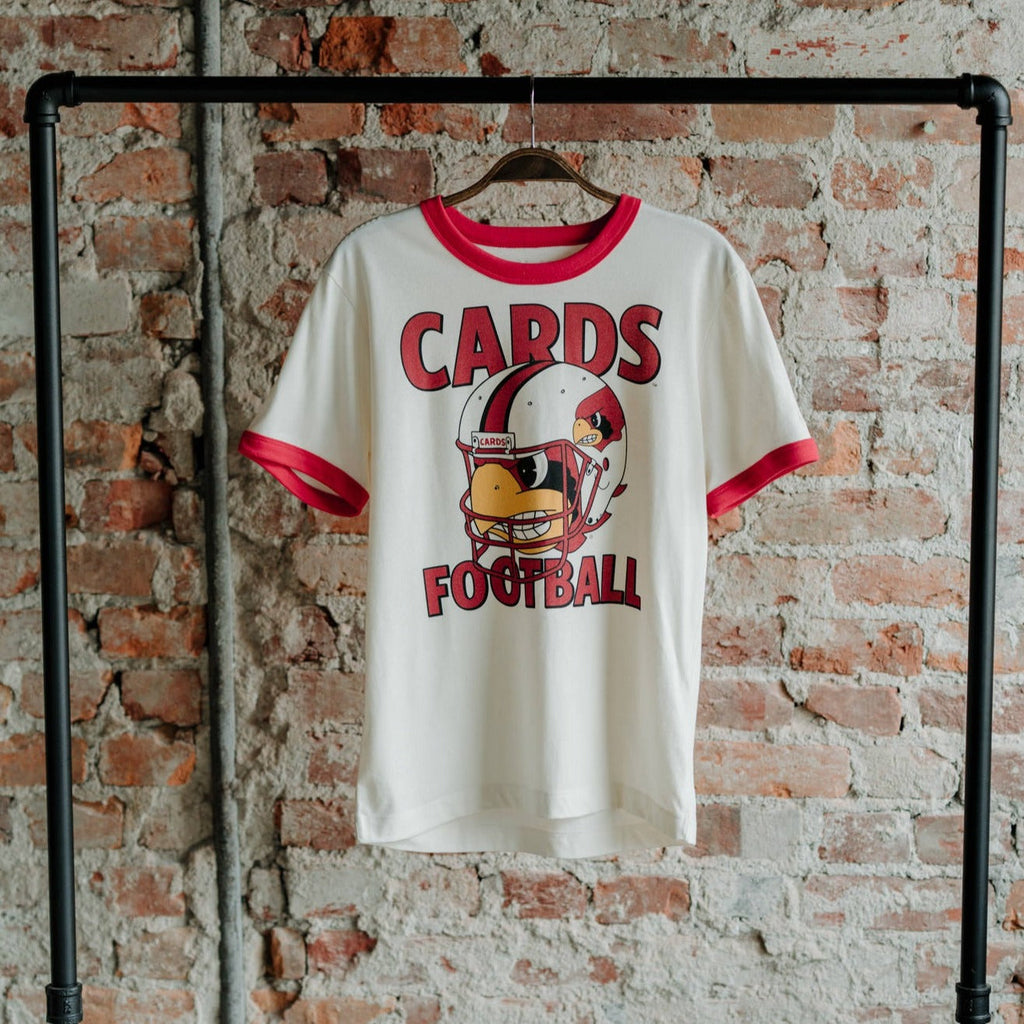 Louisville Cards Football Ringer Tee Style001 Hoodie, Sweatshirt | CoreVibeTees.com (Image 2)