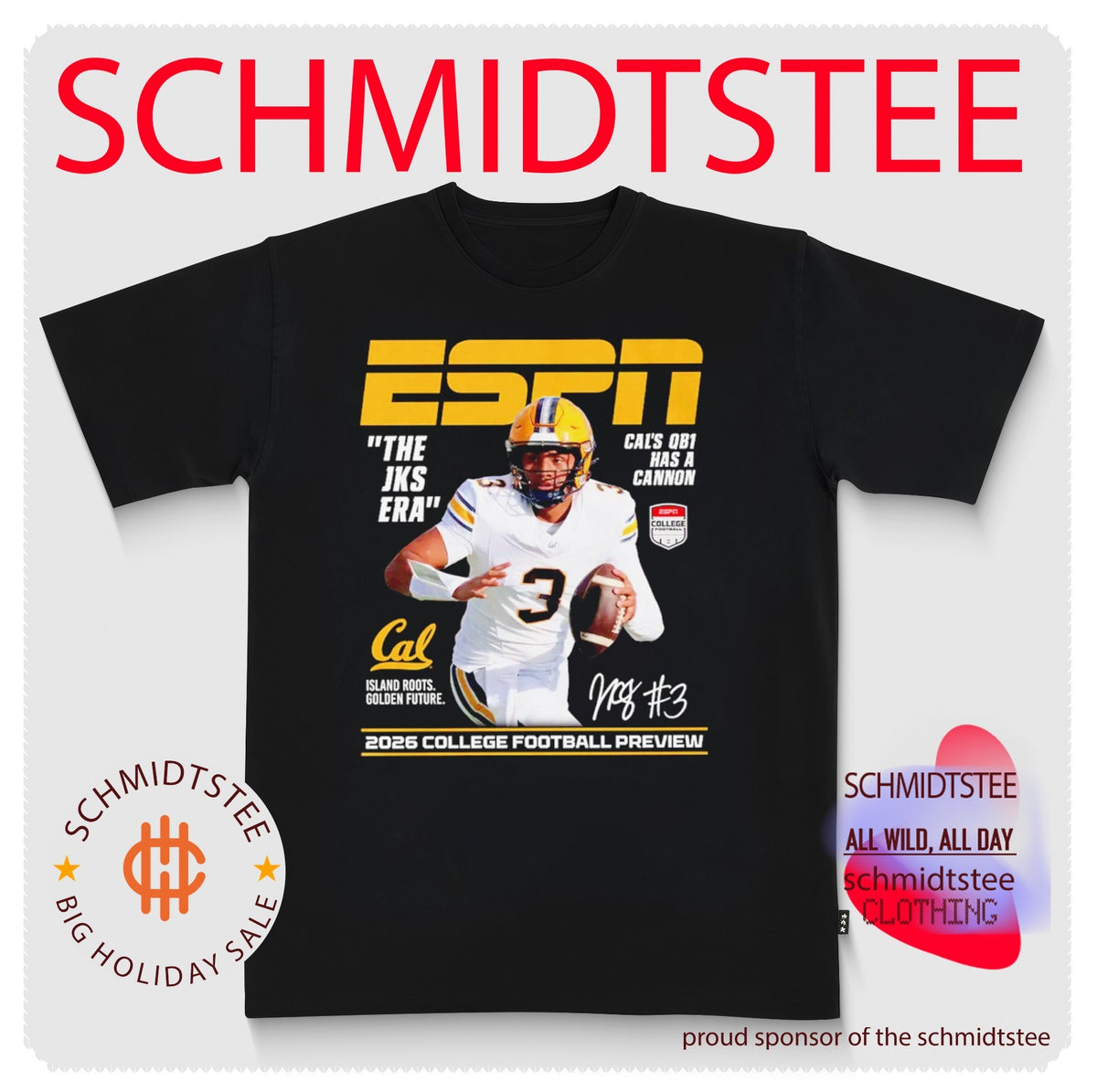 Jaron-Keawe Sagapolutele California Golden Bears The JKS Era ESPN 2026 College Football Preview shirt