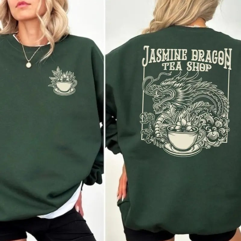 Jasmine Dragon Tea House Sweatshirt, Uncle Iroh Shirt Gift, Uncle Iroh Tea Shop Inspired, Avatar Sweatshirt, The Last Airbender Shirt