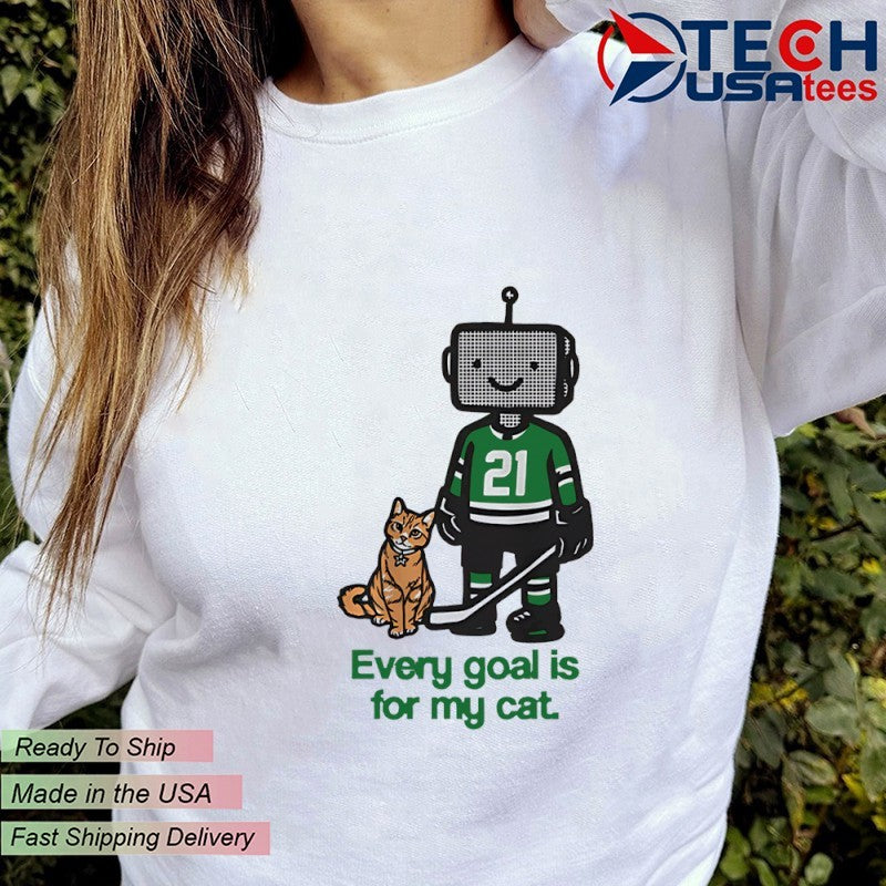 Jason Robertson Dallas Stars every goal is for my cat shirt