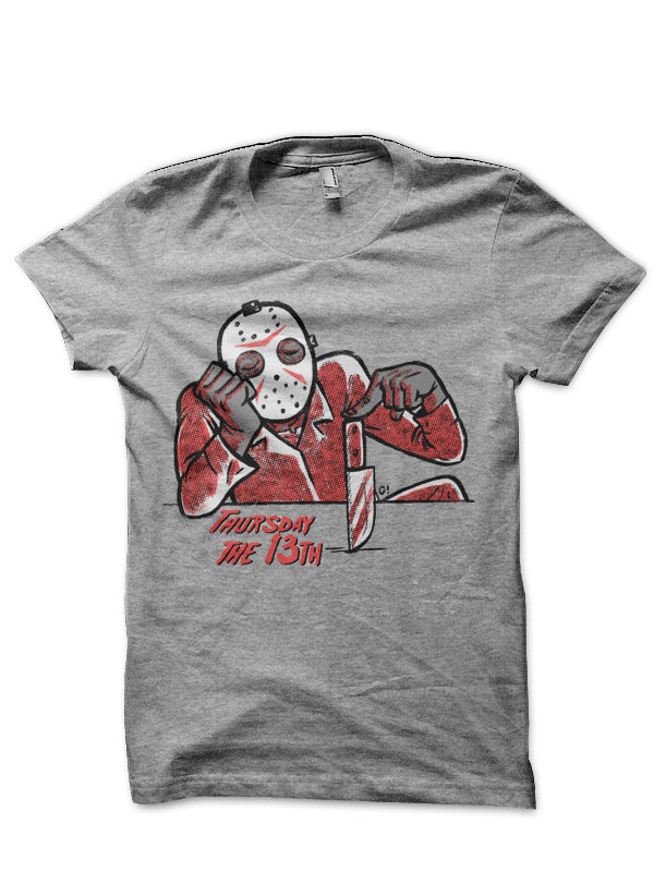 Jason Voorhees Friday Grey T-Shirt Hoodie, Sweatshirt | CoreVibeTees.com
