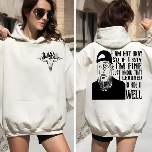 JeIIy R0ll 2 Sides Hoodie, Country Music Fest Outfit, JR Fans Apparel, Concert Tee, Unisex Long Sleeve Pullover Shirt Cotton Womenswear