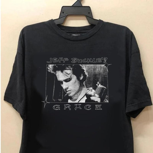 Jeff Buckley Grace Album T Shirt, 90s Alt Rock, Indie Shirts, Jeff Buckley Bootleg Shirts, Jeff Buckley Fan Gifts, New Popular Jeff Buckley Grace Music Tee, Unisex T-Shirt, Gifts For Men Women, Short Sleeve Tee Shirt