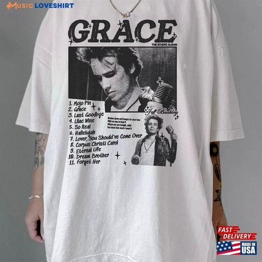 Jeff Buckley Mystery White Boy Tour 1995 Music T-Shirt Shirt Anniversary Gift Unisex