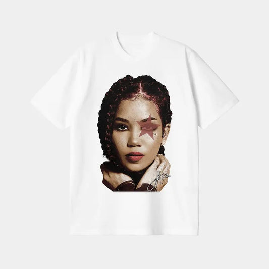 Jhene Star Big Face Tee - The Ultimate Expression of Music and Style