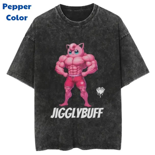 Jigglybuff Vintage Graphic Tees, Kirby T-Shirt, Pokemon Anime Shirt, Unisex Gym T-Shirt, Gift For Men Women, Menswear Womenswear Streetwear