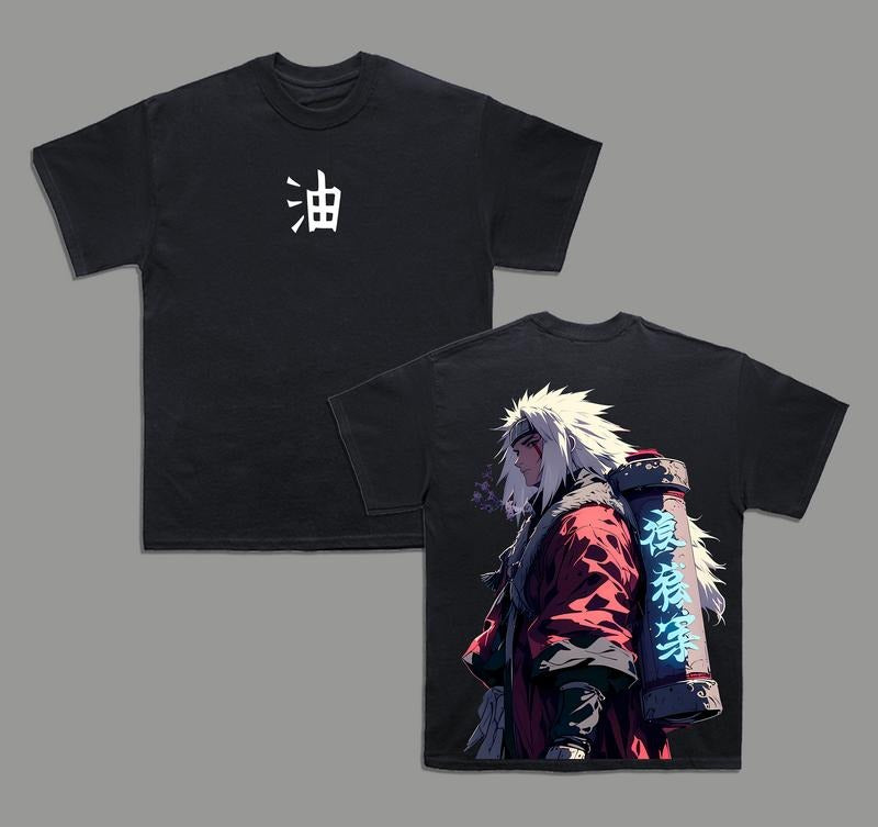 Jiraiya Sannin Oversized Tee, Jiraiya Hoodie, Jiraiya Sweatshirt, Naruto Anime Double Printed Washed Shirt , Heavyweight Cotton , Viral Sad Ninja Aesthetic , Sage Mode Streetwear Top , Otaku Street Style Gift for Him