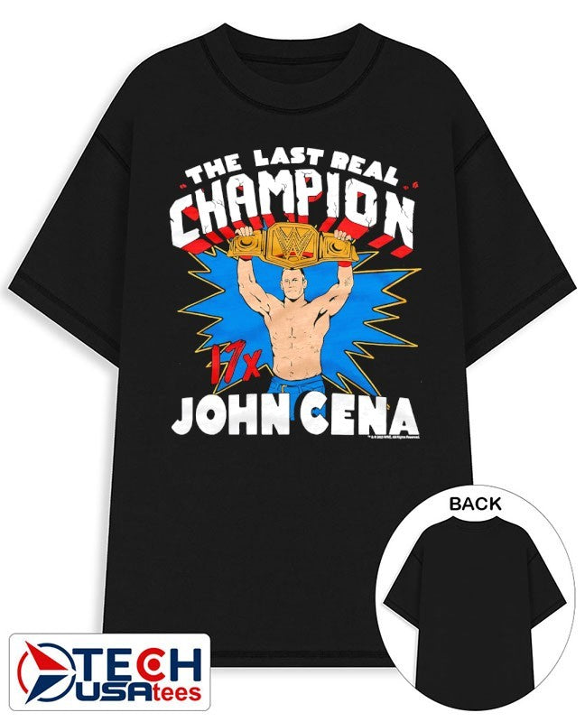 John Cena The Last Real Champion 17X Hustle Loyalty Respect shirt