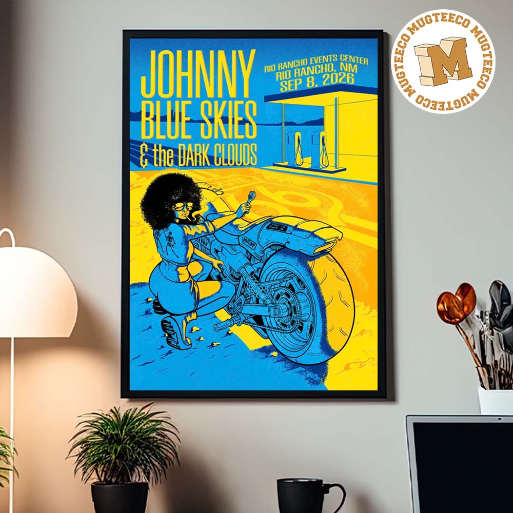 Johnny Blue Skies And The Dark Clouds Rio Rancho NM 2026 Event Poster At Rio Rancho Events Center On September 8 2026 Home Decor Poster Canvas