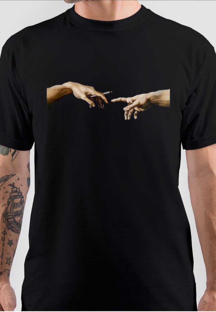 Joint Pass The Creation Of Adam T-Shirt Hoodie, Sweatshirt | CoreVibeTees.com