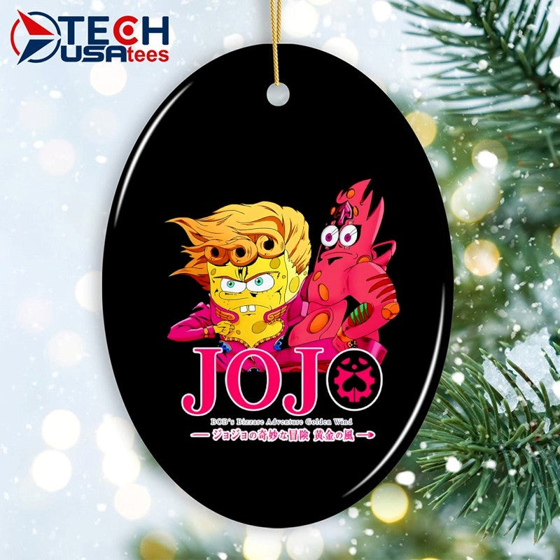 Jojo Bob’s Bizzare Adventure Golden Wind Sponge and Patrick shirt