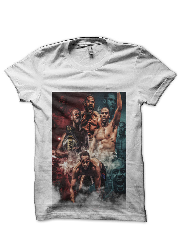 Jon Jones White T-Shirt Hoodie, Sweatshirt | CoreVibeTees.com