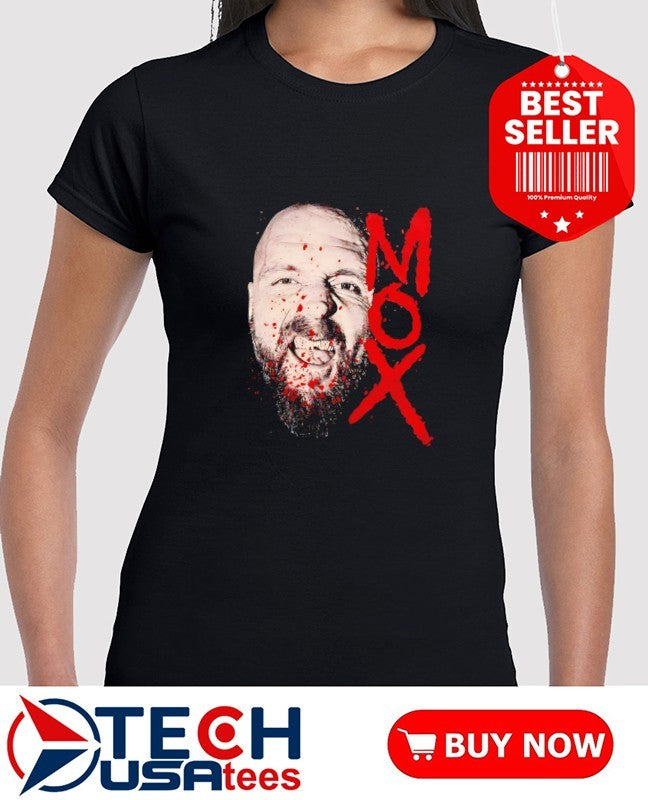 Jon Moxley big face blood shirt