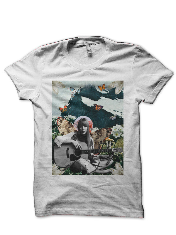 Joni Mitchell White T-Shirt Style002 Hoodie, Sweatshirt | CoreVibeTees.com