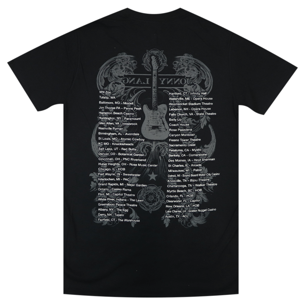 Guitar Tour Unisex Black T-Shirt Hoodie, Sweatshirt | CoreVibeTees.com (Image 5)