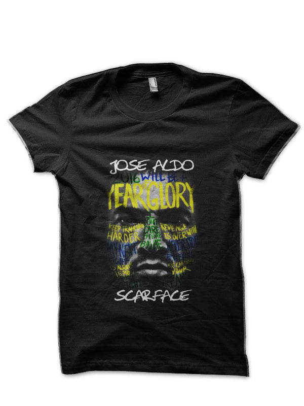 Jose Aldo Black T-Shirt Hoodie, Sweatshirt | CoreVibeTees.com
