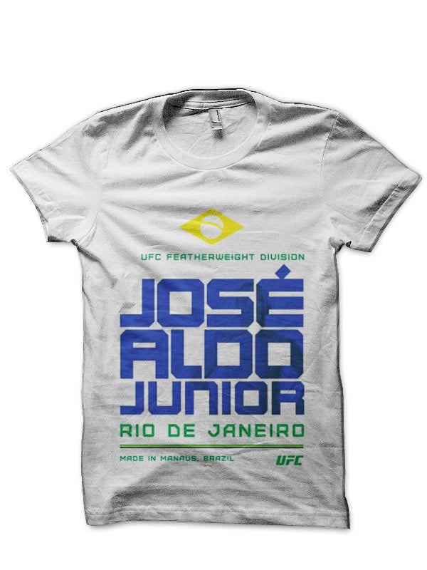 Jose Aldo White T-Shirt Style003 Hoodie, Sweatshirt | CoreVibeTees.com