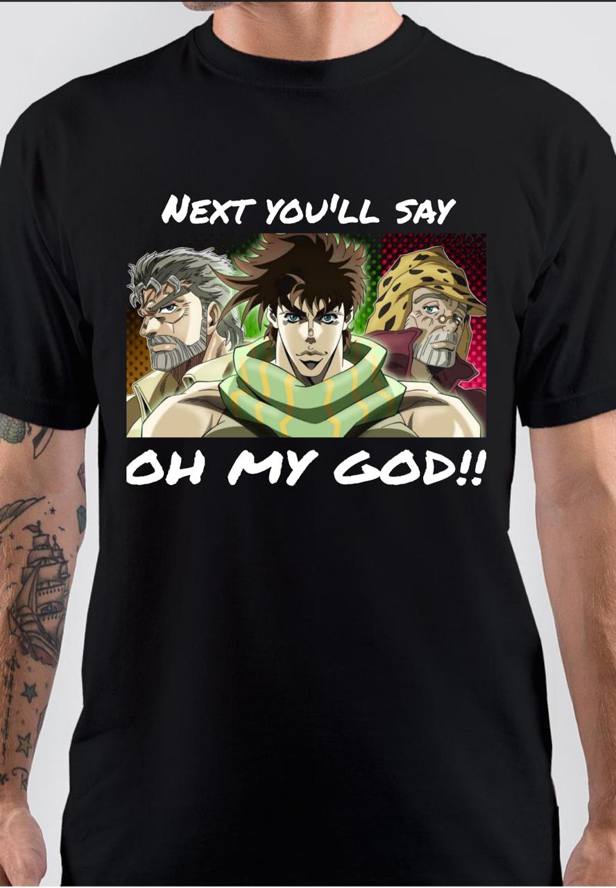 Joseph Joestar Black T-Shirt Hoodie, Sweatshirt | CoreVibeTees.com