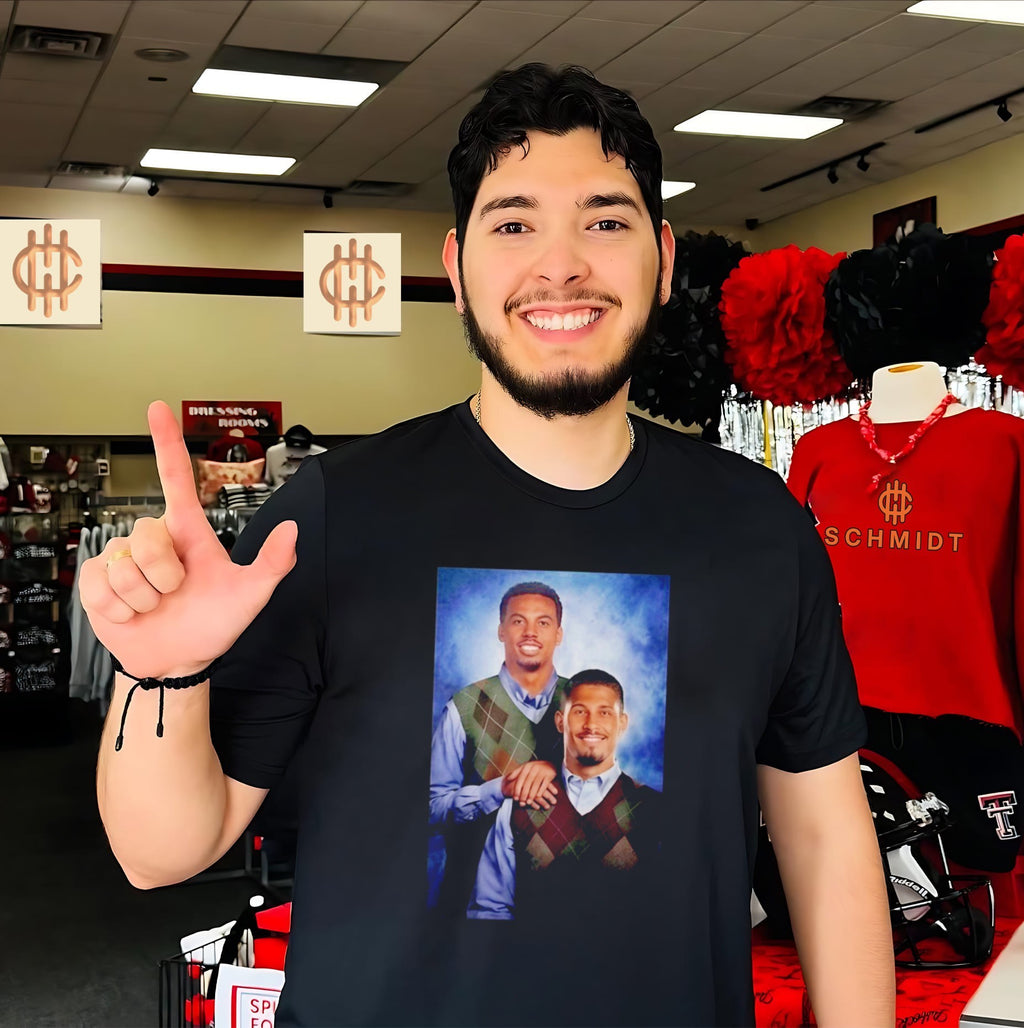Josh Kroenke Wearing Gabriel and Saliba Step Brothers Shirt