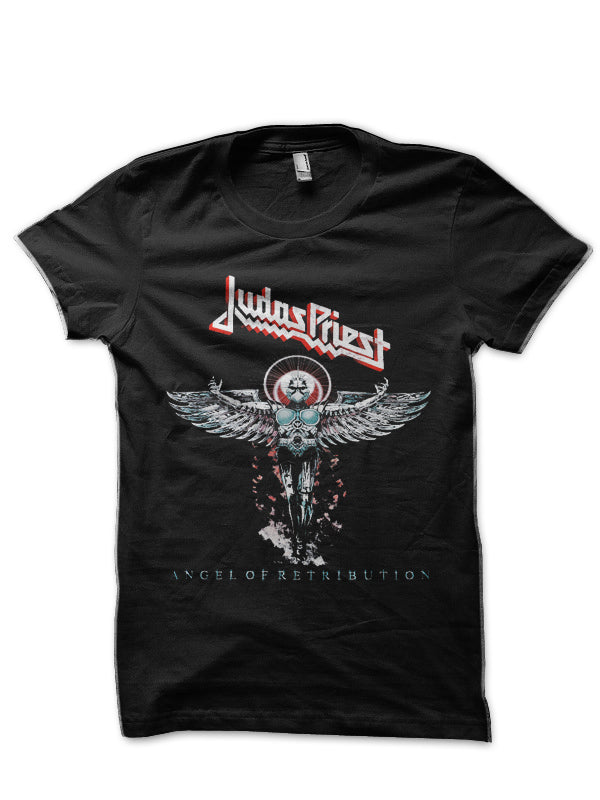 Judas Priest â€“ Angel of Retribution Black T-Shirt Hoodie, Sweatshirt | CoreVibeTees.com
