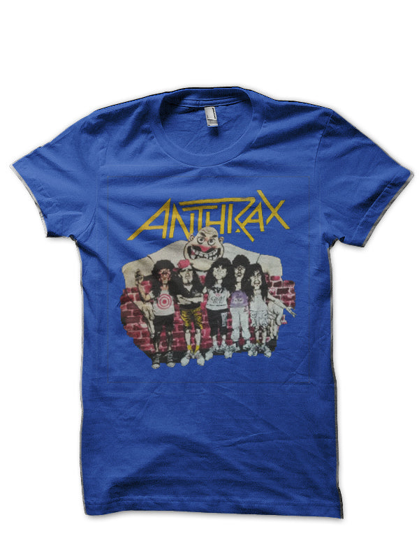 Anthrax cartoon Royal Blue T-Shirt Hoodie, Sweatshirt | CoreVibeTees.com