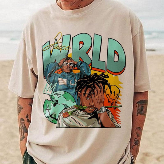 Juice WRLD T-Shirt Lemonade Orange Juice World T-Shirt Lyrical SXen Trendy Shirt aesthetic T-Shirt Summer WRLD 999 Legends Never Die Hip Hop Casual Cotton