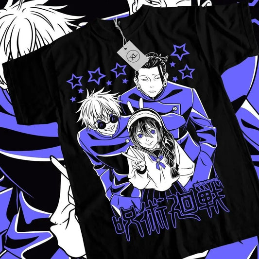 Jujutsu Kaisen Black Tee Geto Suguru Gojo Girl Anime Gift #Essential Fan Style All Sizes Sweatshirt, Hoodie Top