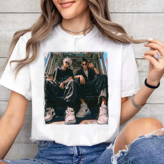 Jujutsu Kaisen Characters Color Shirt, Gojo x Geto Best Friend Sweatshirt, Anime Lovers Hoodie Sweatshirt, Hoodie, Comfort Colors