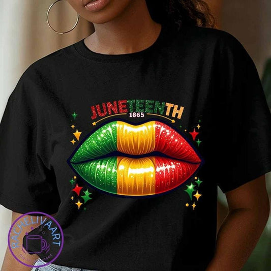 Juneteenth , Juneteenth since 1865 , Juneteenth Lips , Black History , Breaking Every Chain , Black Queen ,  Trend
