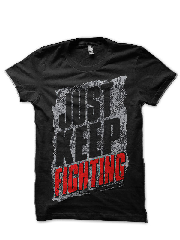 Just Keep Fighting Kevin Owens Black T-Shirt Hoodie, Sweatshirt | CoreVibeTees.com