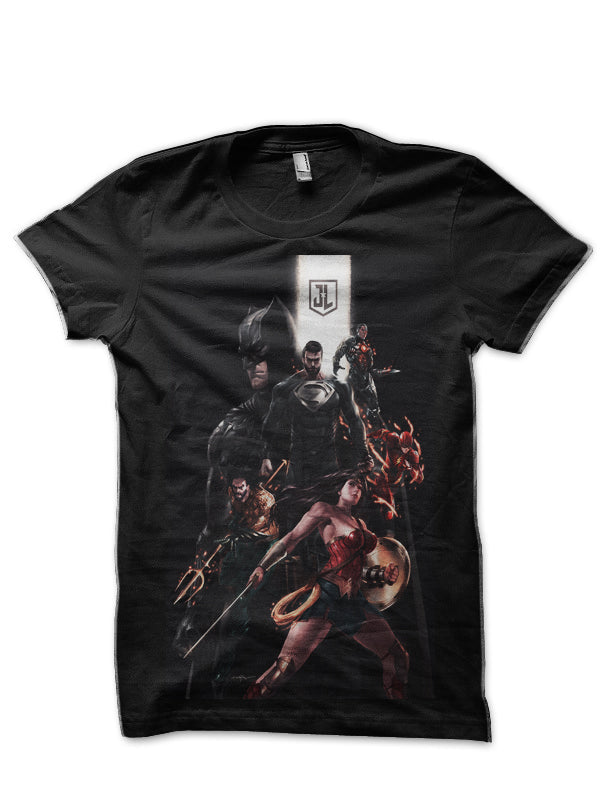 Justice League Black T-Shirt Style005 Hoodie, Sweatshirt | CoreVibeTees.com