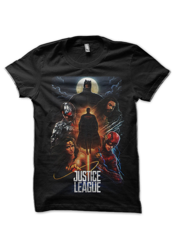 Justice League Black T-Shirt Style004 Hoodie, Sweatshirt | CoreVibeTees.com