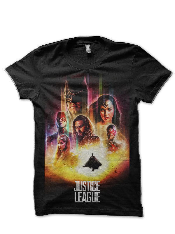 Justice League Black T-Shirt Style003 Hoodie, Sweatshirt | CoreVibeTees.com