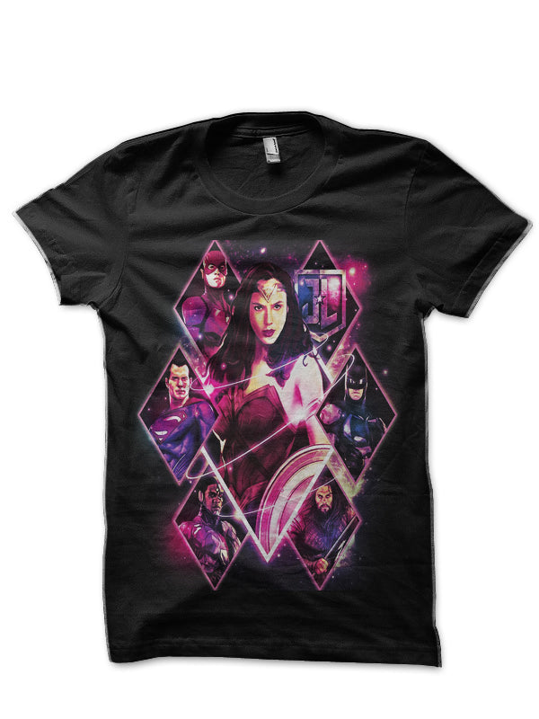 Justice League Black T-Shirt Style002 Hoodie, Sweatshirt | CoreVibeTees.com